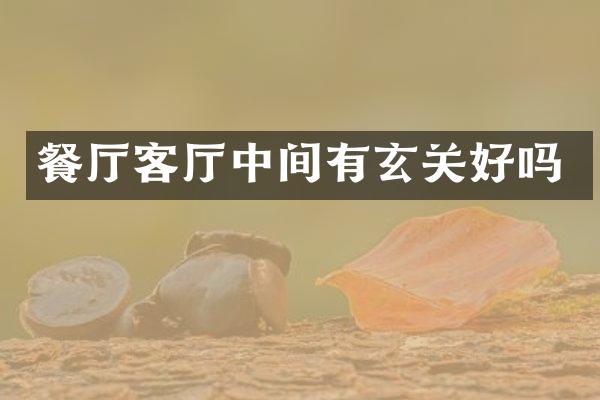 餐厅客厅中间有玄关好吗
