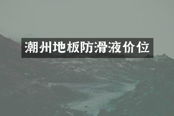 潮州地板防滑液价位