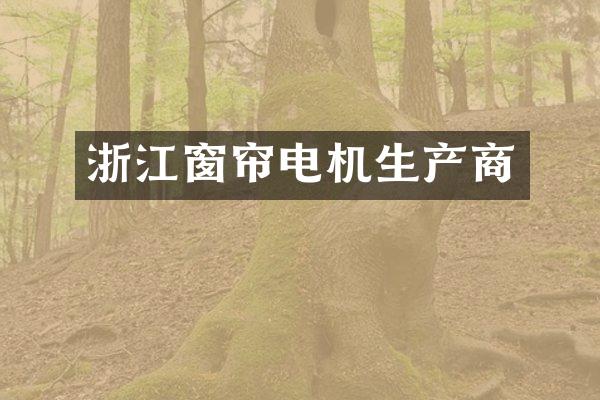 浙江窗帘电机生产商