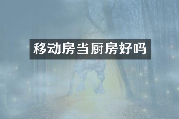 移动房当厨房好吗
