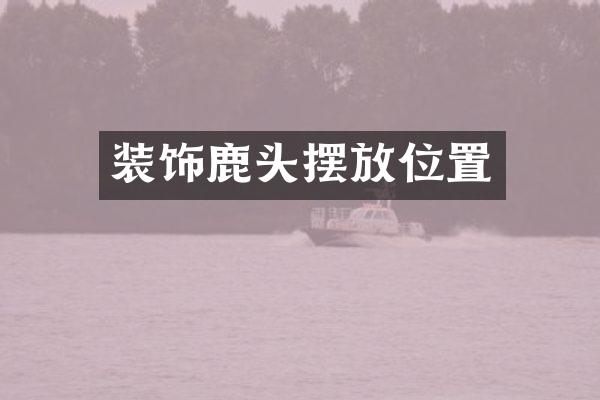 装饰鹿头摆放位置