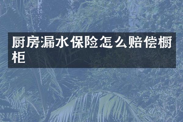 厨房漏水保险怎么赔偿橱柜