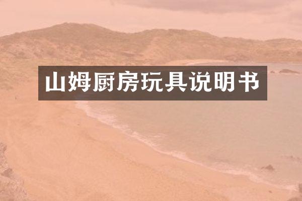 山姆厨房玩具说明书