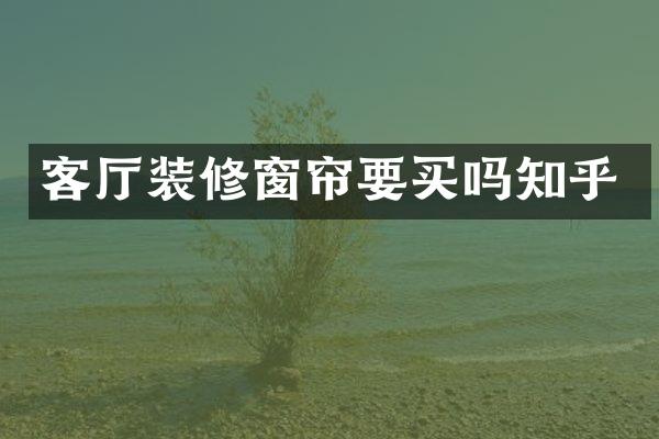客厅装修窗帘要买吗知乎