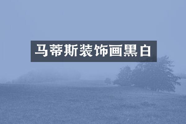马蒂斯装饰画黑白