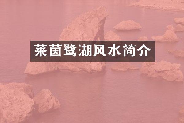 莱茵鹭湖风水简介