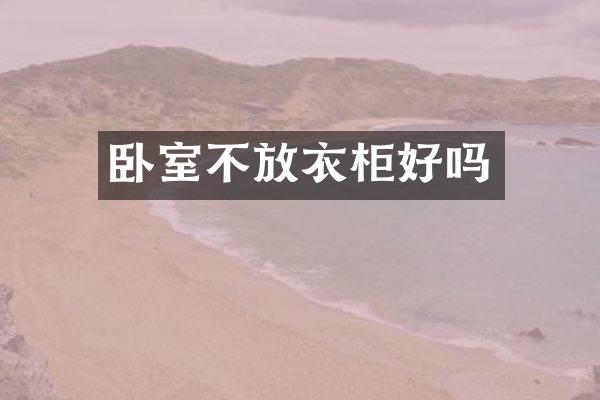 卧室不放衣柜好吗