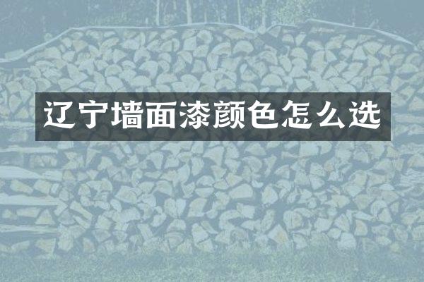辽宁墙面漆颜色怎么选