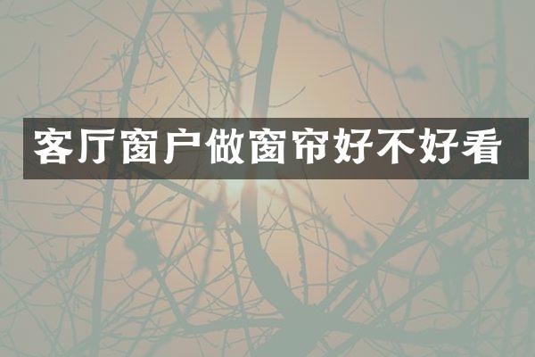 客厅窗户做窗帘好不好看