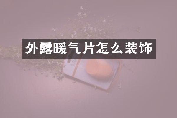 外露暖气片怎么装饰