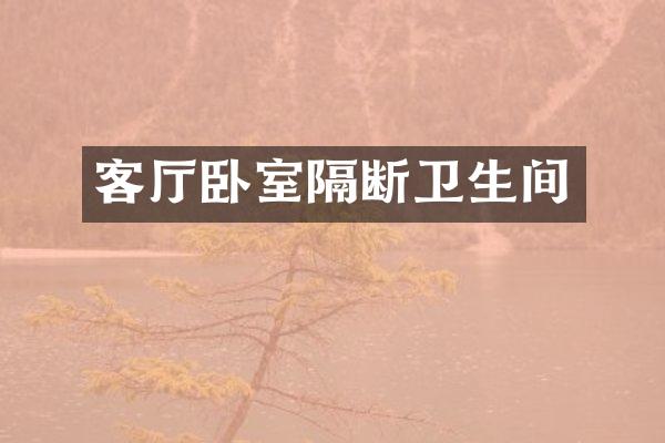 客厅卧室隔断卫生间