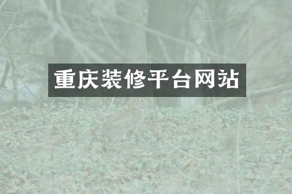 重庆装修平台网站