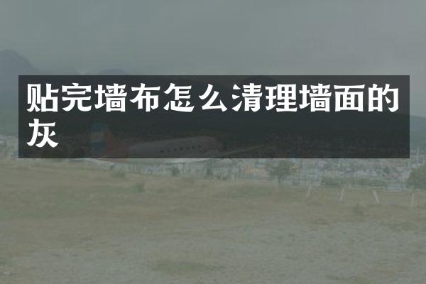 贴完墙布怎么清理墙面的灰
