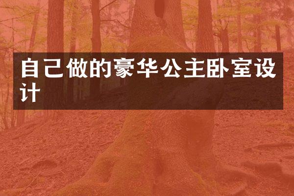 自己做的豪华公主卧室设计