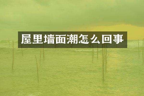屋里墙面潮怎么回事