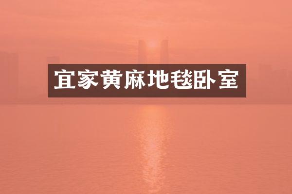 宜家黄麻地毯卧室