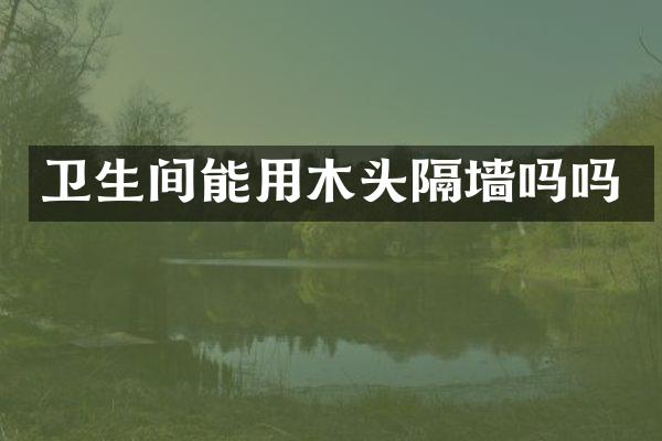 卫生间能用木头隔墙吗吗