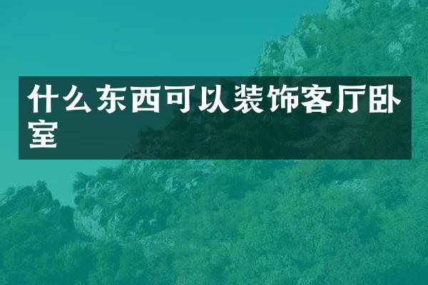 什么东西可以装饰客厅卧室