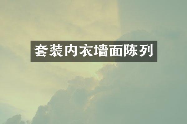 套装内衣墙面陈列