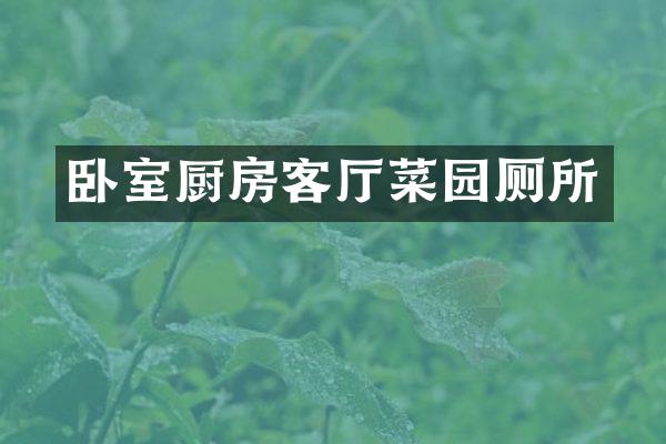 卧室厨房客厅菜园厕所
