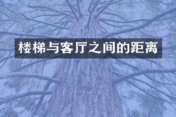 楼梯与客厅之间的距离