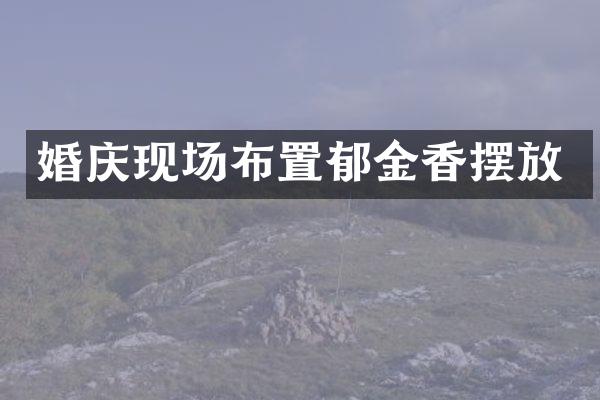 婚庆现场布置郁金香摆放