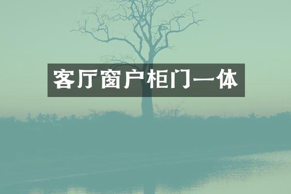 客厅窗户柜门一体