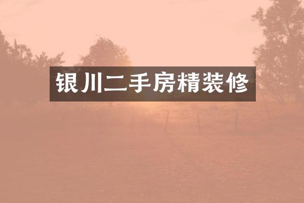 银川二手房精装修