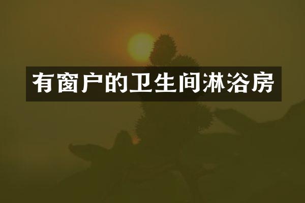 有窗户的卫生间淋浴房