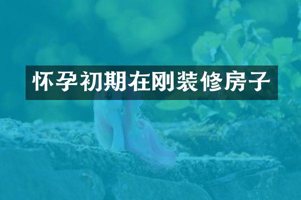 怀孕初期在刚装修房子