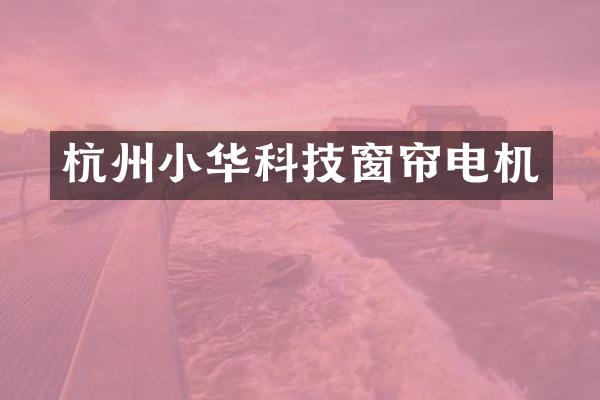 杭州小华科技窗帘电机