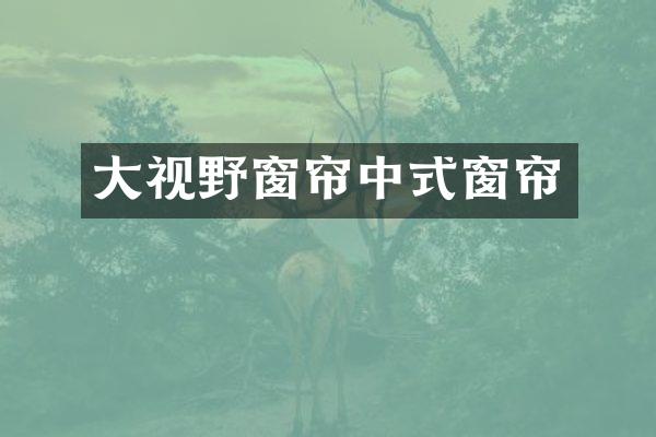 大视野窗帘中式窗帘