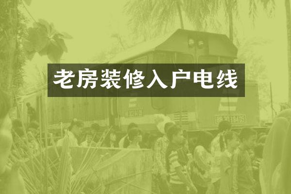 老房装修入户电线