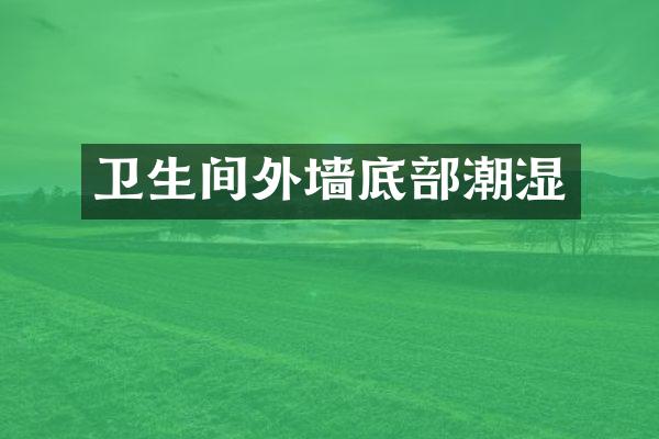 卫生间外墙底部潮湿