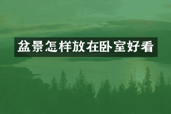 盆景怎样放在卧室好看