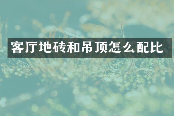 客厅地砖和吊顶怎么配比