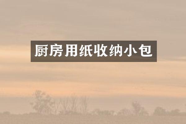 厨房用纸收纳小包