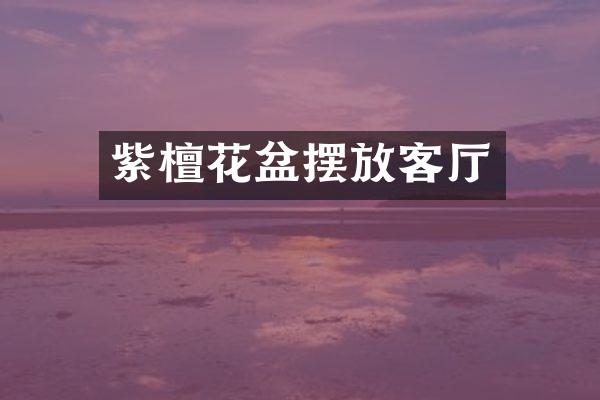 紫檀花盆摆放客厅