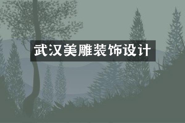 武汉美雕装饰设计