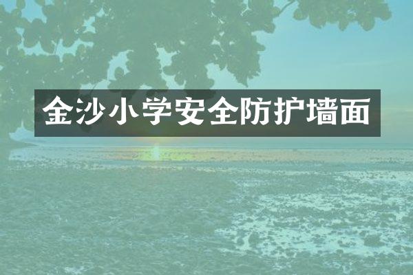 金沙小学安全防护墙面