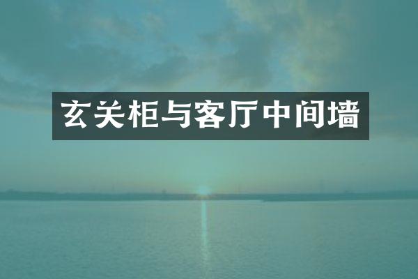 玄关柜与客厅中间墙