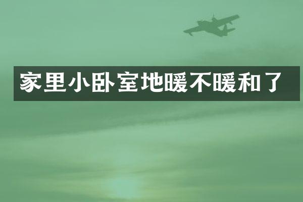 家里小卧室地暖不暖和了
