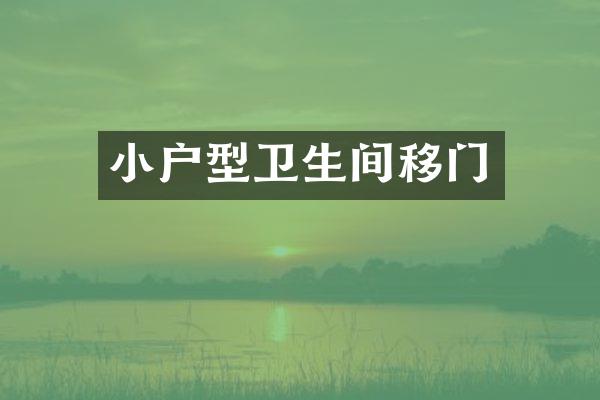 小户型卫生间移门