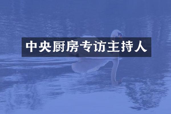 中央厨房专访主持人