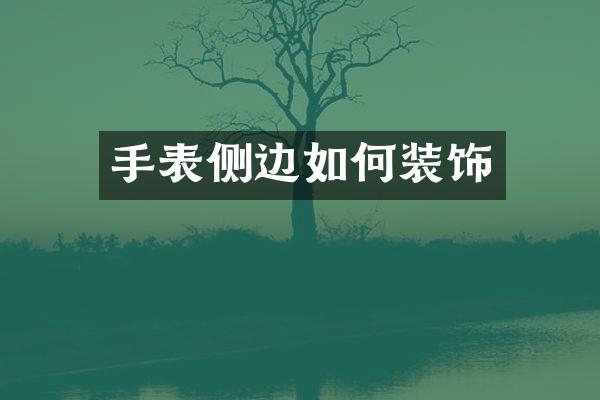 手表侧边如何装饰