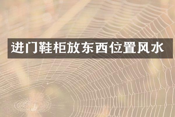 进门鞋柜放东西位置风水