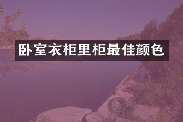 卧室衣柜里柜最佳颜色