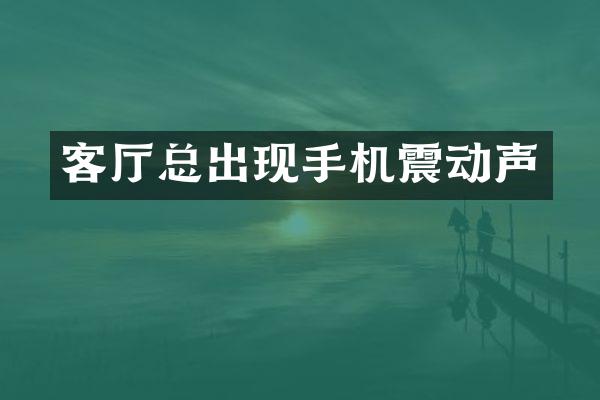 客厅总出现手机震动声