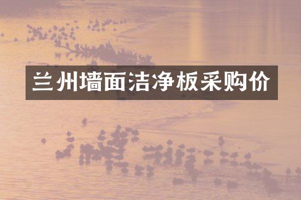 兰州墙面洁净板采购价