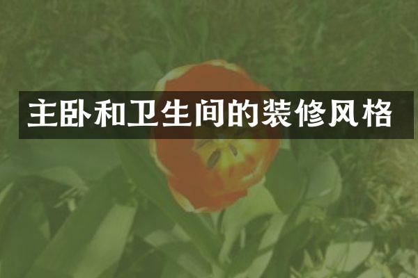 主卧和卫生间的装修风格
